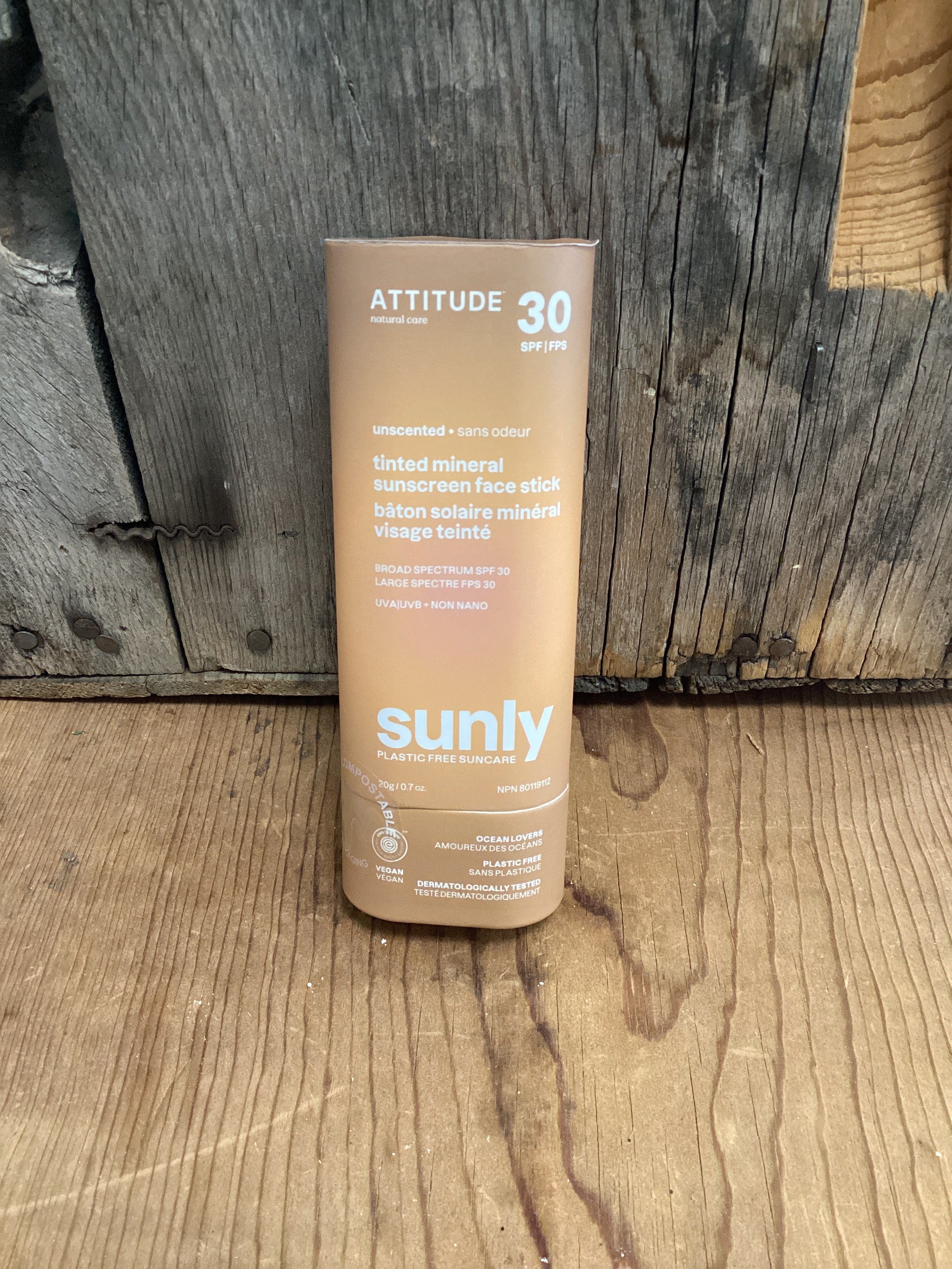 Attitude - Sunly Tinted Mineral Sunscreen Face Stick SPF 30