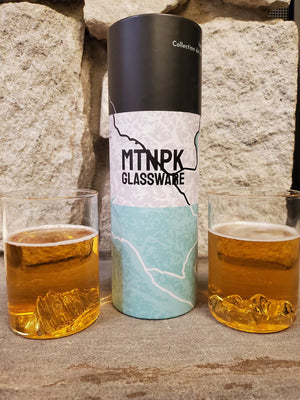 MTNPK Glassware -Mt Edith Cavell + Mt Rundle