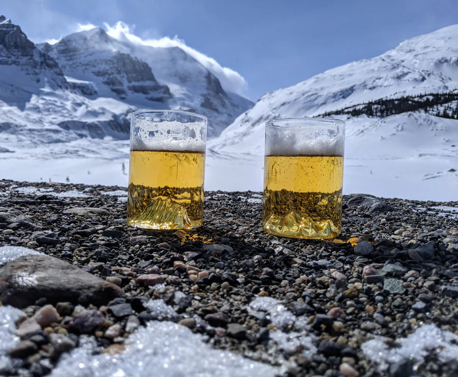 MTNPK Glassware -Mt Edith Cavell + Mt Rundle