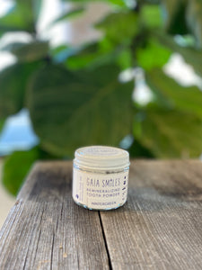 Gaia Smiles Remineralizing Tooth Powder- Wintergreen