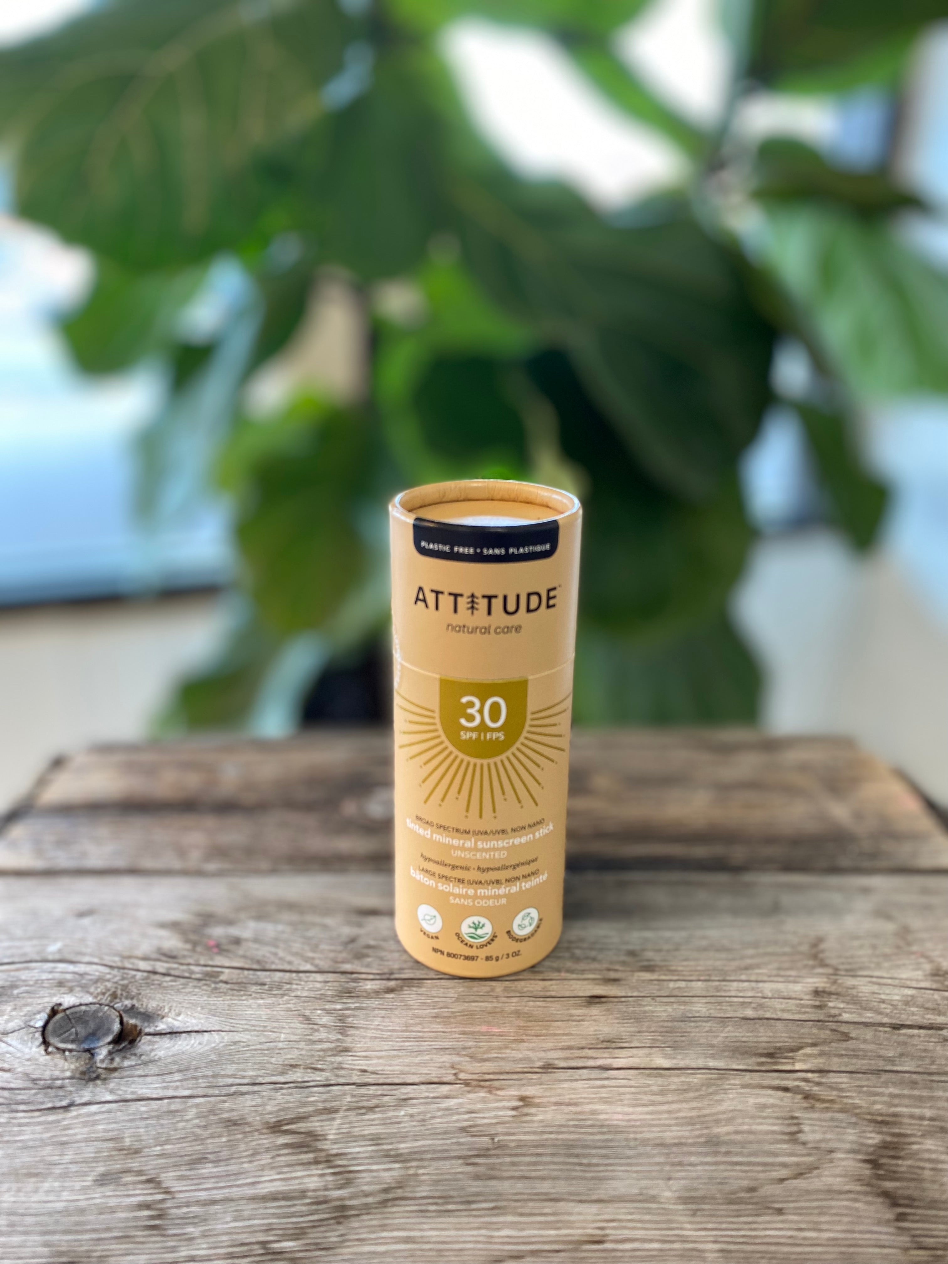 Attitude - Adult Tinted Mineral Sunscreen Stick SPF 30