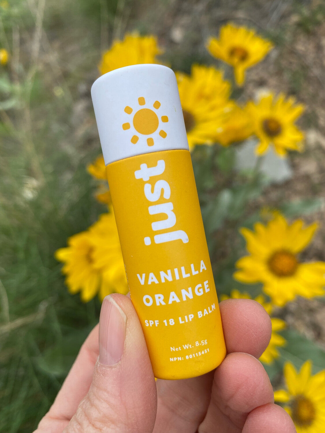 Just Sun - Orange Vanilla SPF 18 Lip Balm