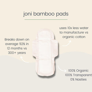 Joni - Organic Regular Pads 12 Pack